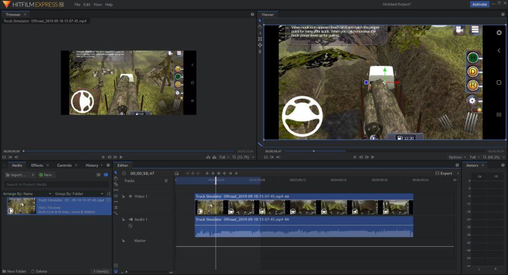 hitfilm express video editing software