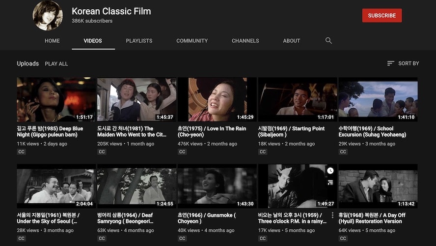 Films Classiques Coréens