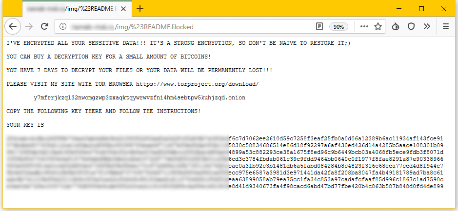 lilocked ransomware note