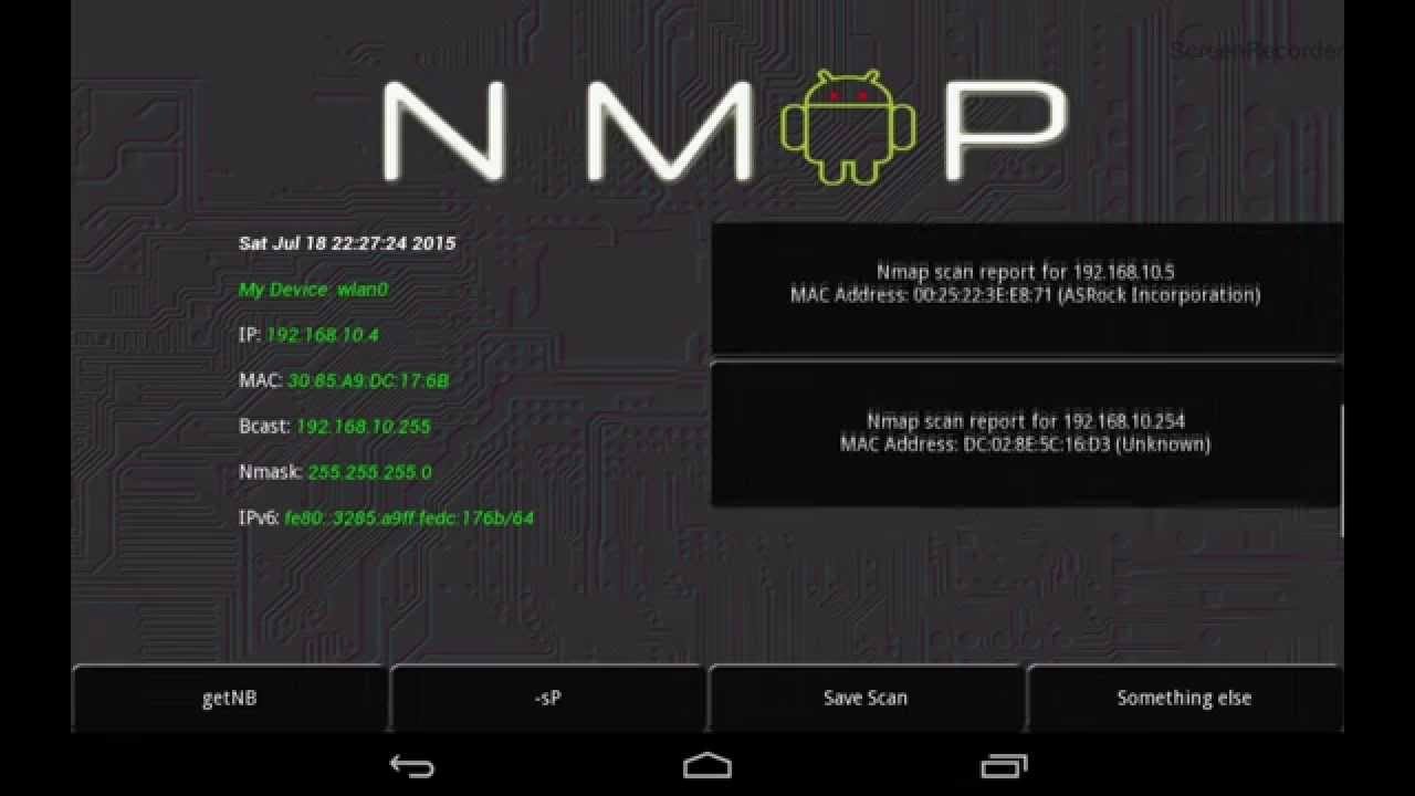 nmap på Android-telefon