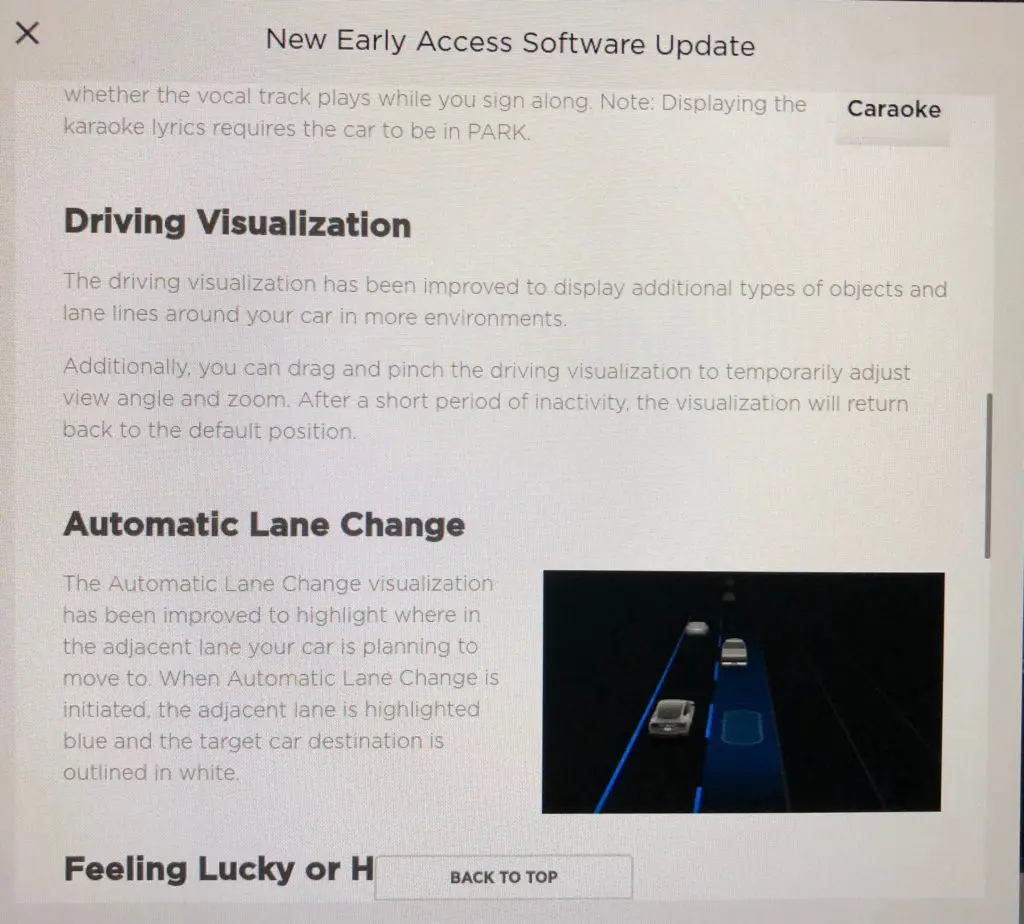 Tesla V10 Software Release Notes