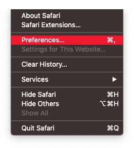 Safari Preferences