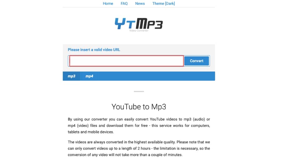 convert youtube video to mp3