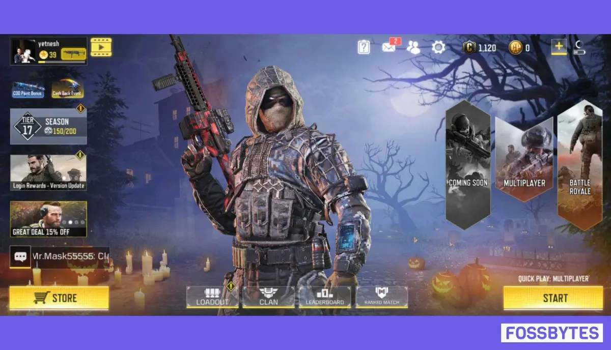 Call of Duty: Mobile Gets Halloween Event, New Sniper Only Mode