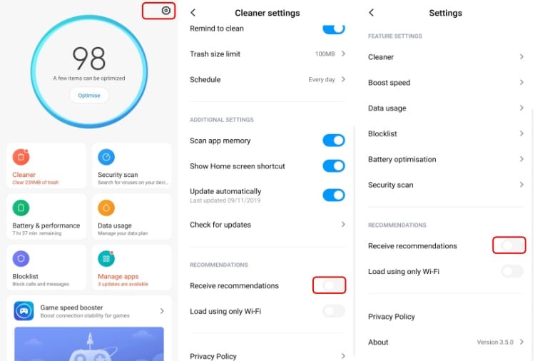 xiaomi security settings