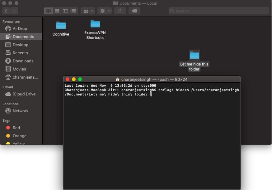 how to view files on mac terminal using tool