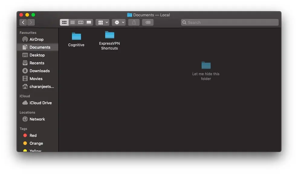 Mac view hidden files