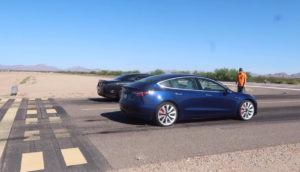 Tesla Model 3 Vs Dodge Challenger Hellcat