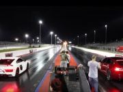 Tesla Model S Vs Audi R8 V10 1/4 Mile Drag Ends With Surprising Results Tesla Model S Vs Audi R8 V10 Specs