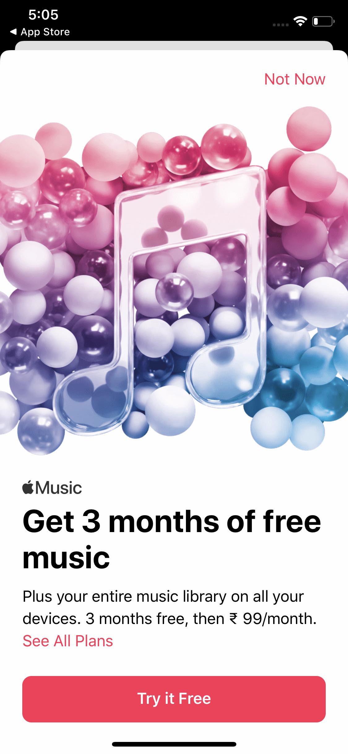 Apple Music Shazam Free offer