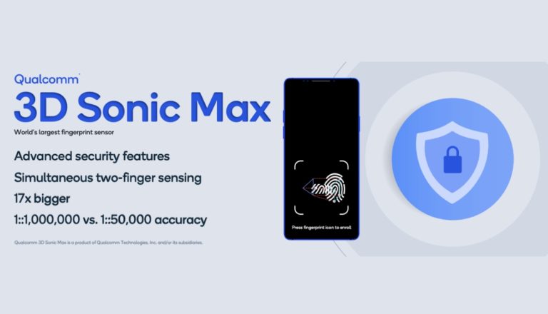 Qualcomm 3D sonic max fingerprint sensor