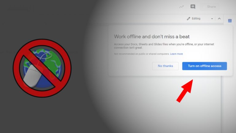 Turn On Offline Mode Google Docs