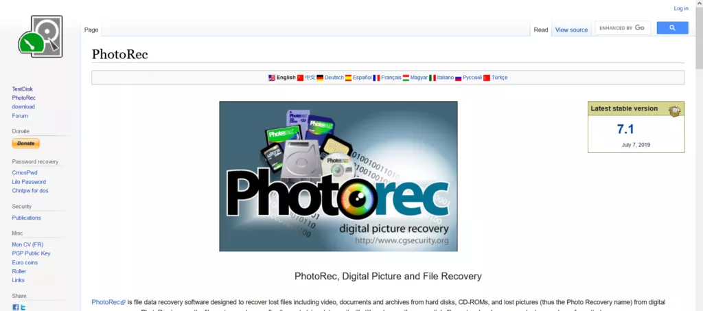 photorec data recovery