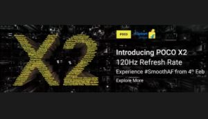 POCO X2 120hz Refresh rate