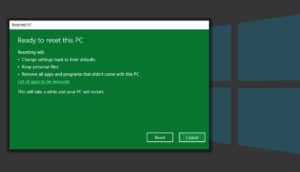 Reset Windows 10 PC With And Without Password
