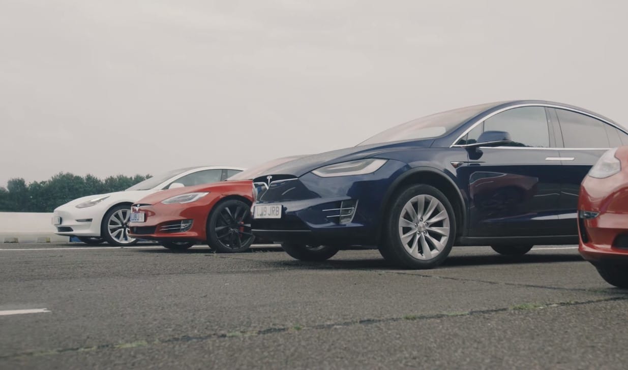 Watch Tesla Model X Vs Model S Vs Model 3 Vs Model 3 Performance