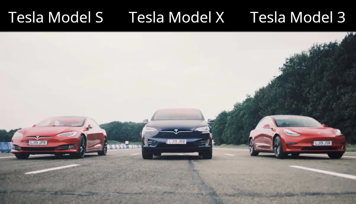 Overwinnen Wanneer Vaak gesproken Watch: Tesla Model X Vs Model S Vs Model 3 Vs Model 3 Performance