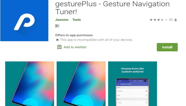 gesturePlus Android 10 navigation gestures