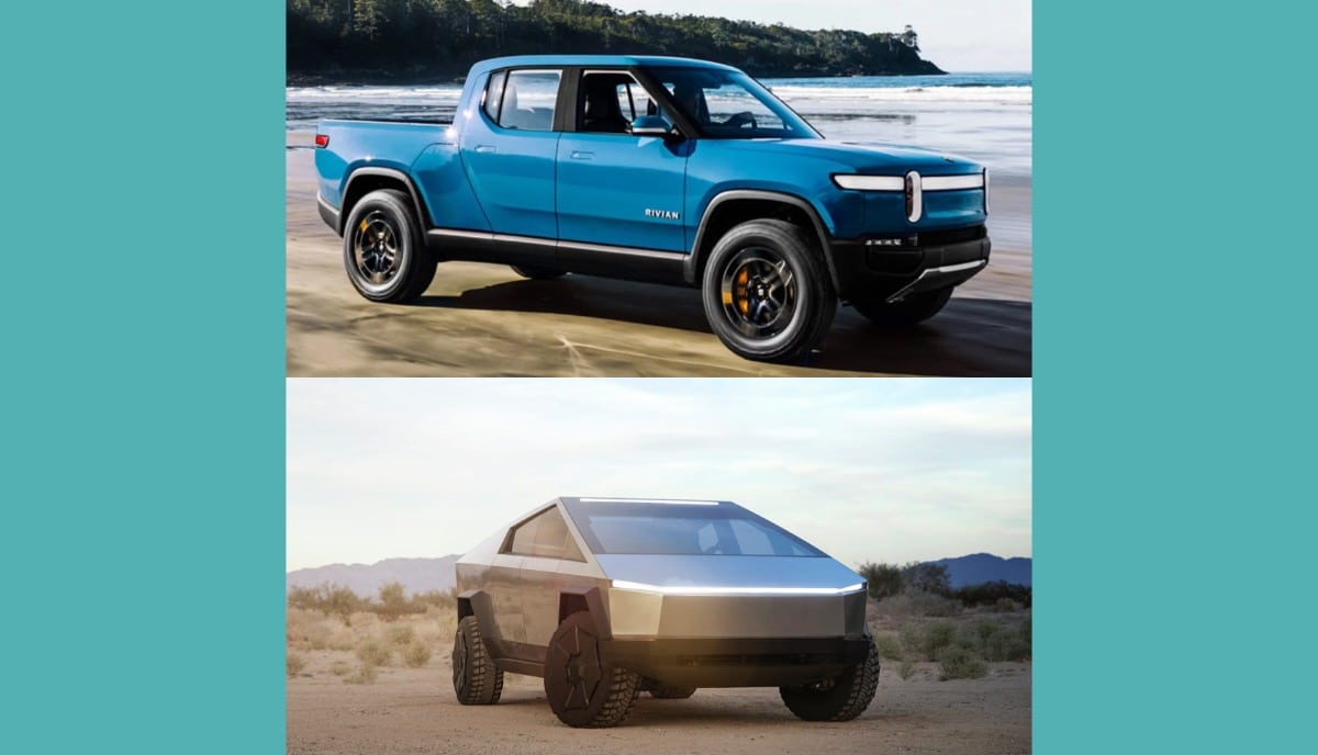 Rivian R1T Electric Hummer Tesla Cybertruck