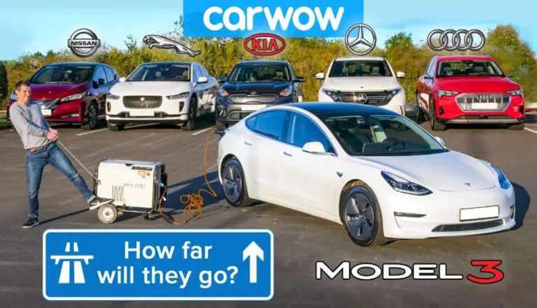 Battery Range Test: Tesla Model 3 vs Audi, Mercedes, And Jaguar Electric Car