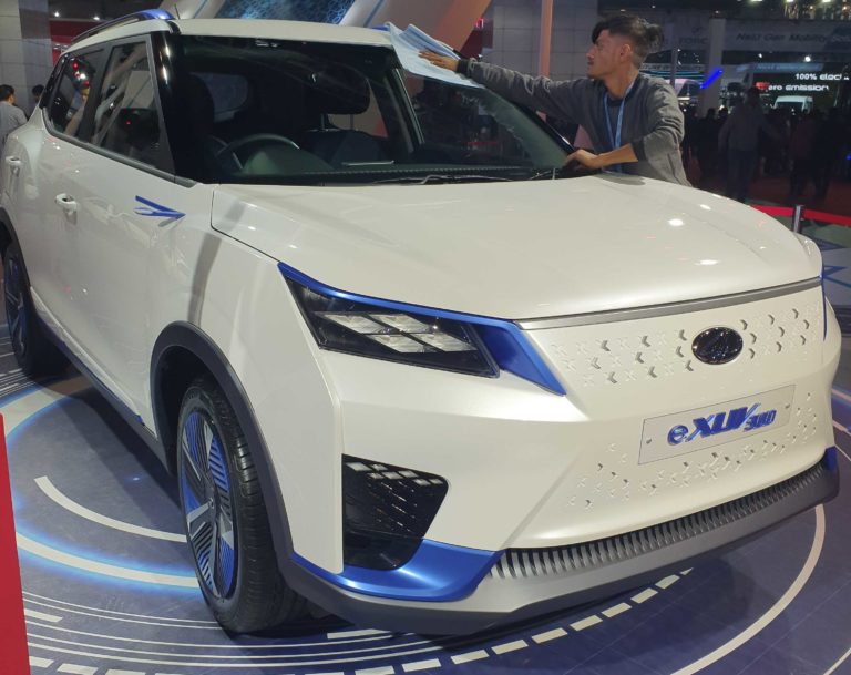 Indian Tesla Model X: Mahinda XUV300 Electric Unveiled At Auto Expo 2020