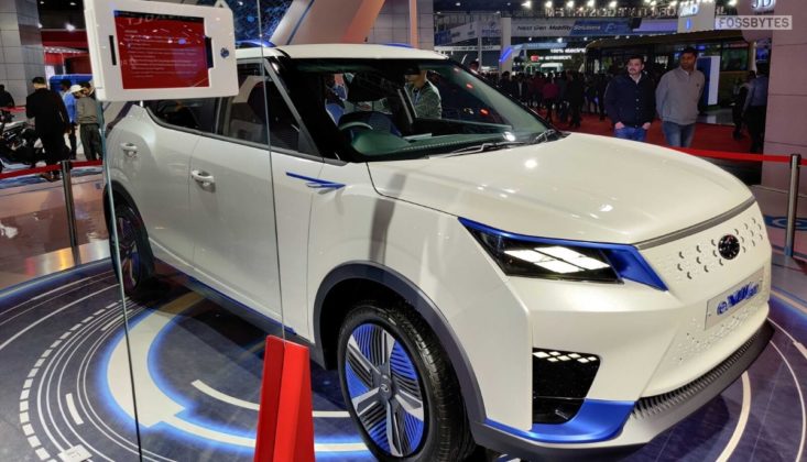 Indian Tesla Model X: Mahinda XUV300 Electric Unveiled At Auto Expo 2020