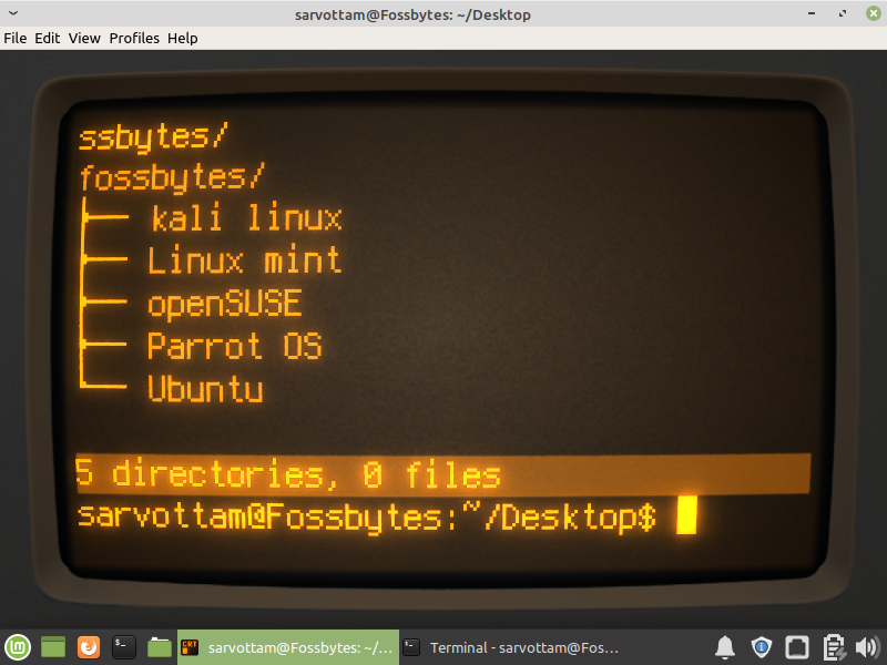 open a linux terminal emulator for mac os