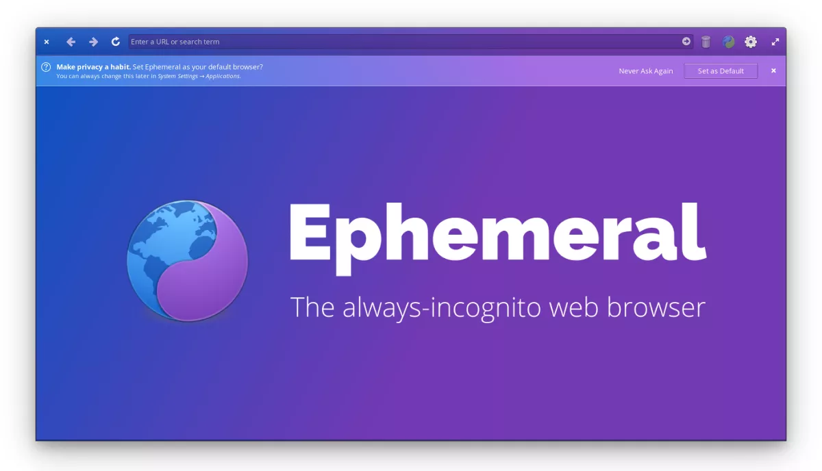 Ephemeral The Always-Incognito Web Browser For Linux