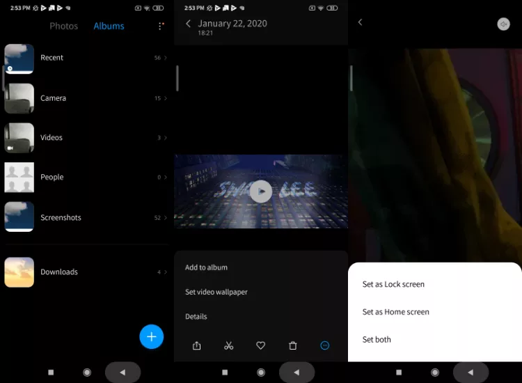 How to apply live video wallpaper MIUI 11