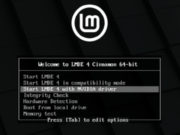 Linux Mint Team Reveals New Features Of Mint 20 And LMDE 4 LMDE4 Boot menu with NVIDIA Driver