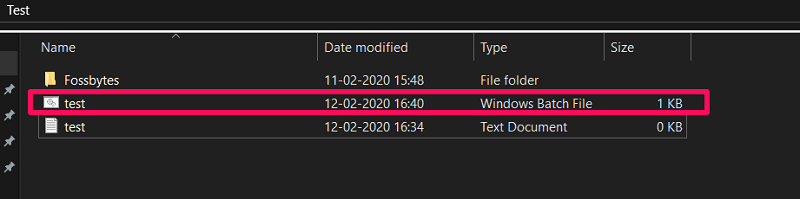 batch file created to lock a folder in windows 10