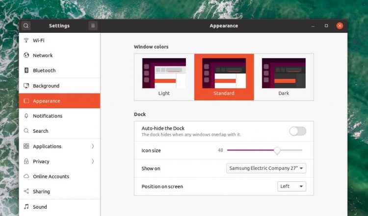 Ubuntu 20.04: New Mixed theme of Light and Dark variant