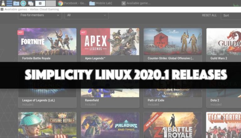 Simplicity Linux 2020.1 releases