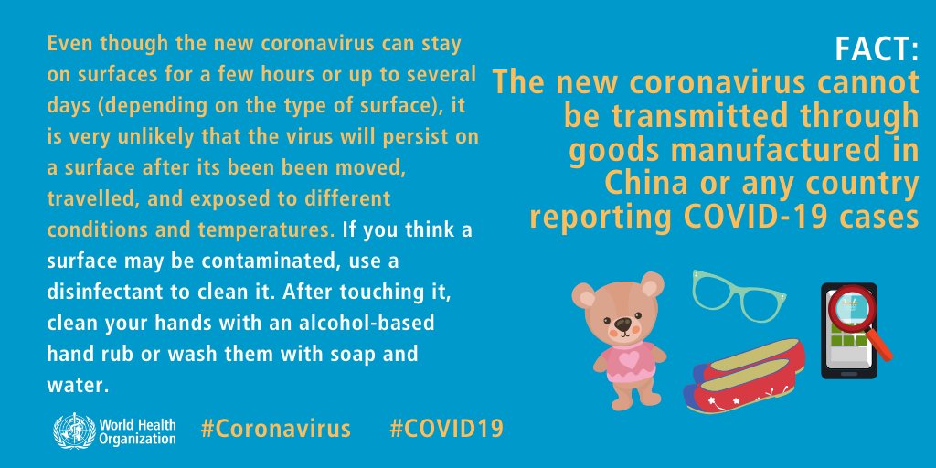 Coronavirus Doesn't Spread Through Packages WHO