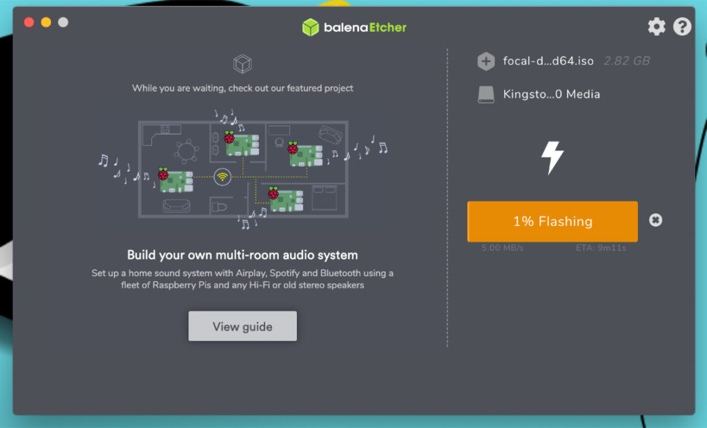 Creating Bootable USB Using Balena Etcher On Windows 10— Writing Starts