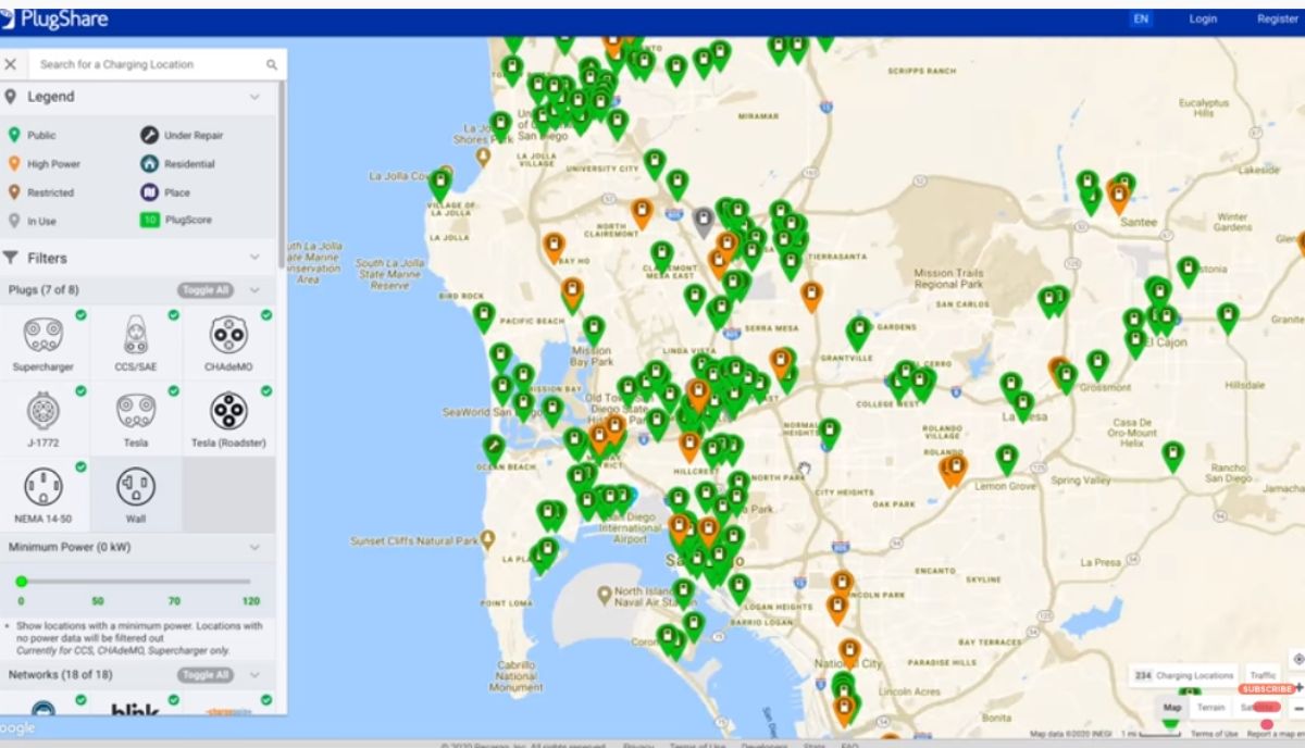 Tesla Model Y accessories PlugShare app