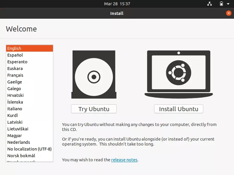 Installing Ubuntu — Try Or Install Ubuntu