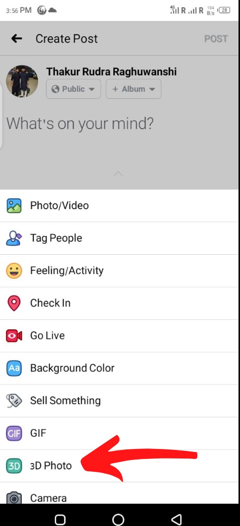 How To Upload 3d Photos In Facebook On Android Ios And Pc