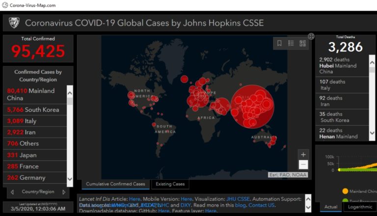 fake coronavirus maps