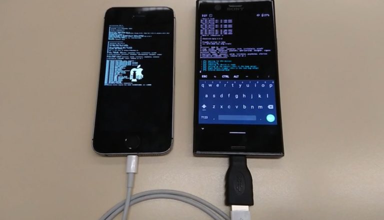 jailbreaking an iPhone using rooted Android device