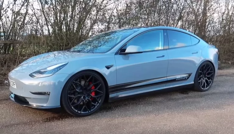 This Modded Tesla Model 3 Has The Exhuast Note Of A Lamborghini