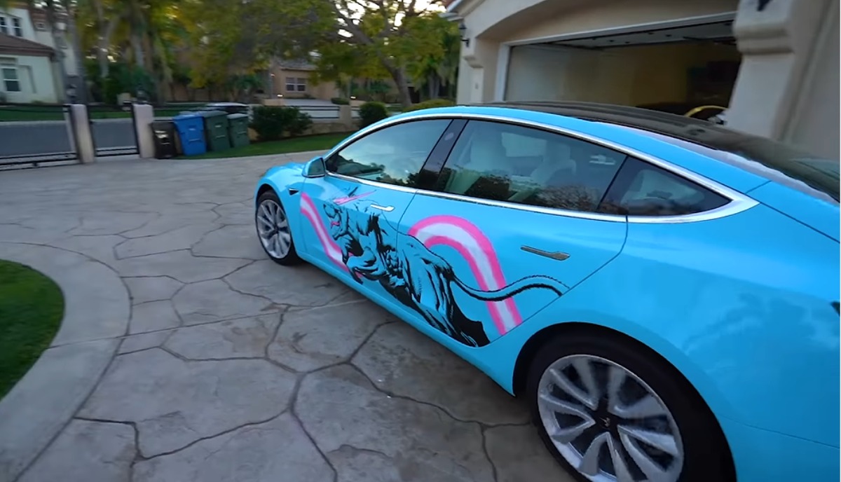 Custom Tesla Model 3 Mr. Beast