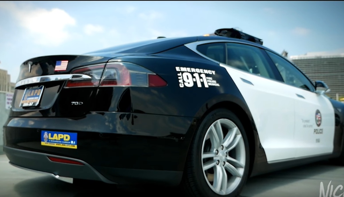 Model S Police Car Battery Range