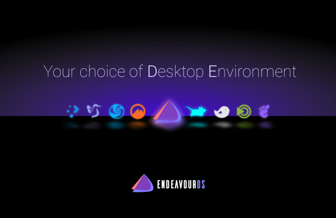 EndeavourOS with multi desktop environment option