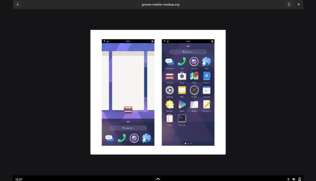 GNOME On Phone Getting Better With Convergence Art In Mobile Shell