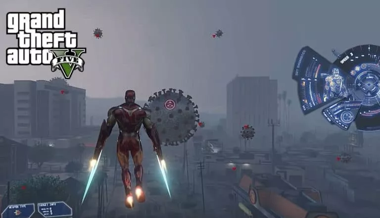 GTA 5 Mods Iron Man Fighting Against COVID-19 In Grand Theft Auto 5