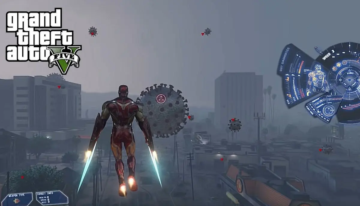 تعديل GTA 5: الرجل الحديدي يقاتل ضد COVID-19 في Grand Theft Auto 5 339