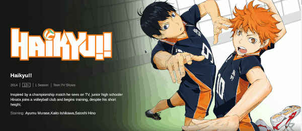 Haikyu best anime Netflix