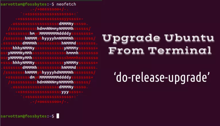 How To Upgrade Ubuntu From Command Line
