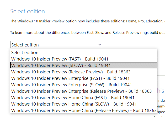 Install Windows 10 2004 Preview Release